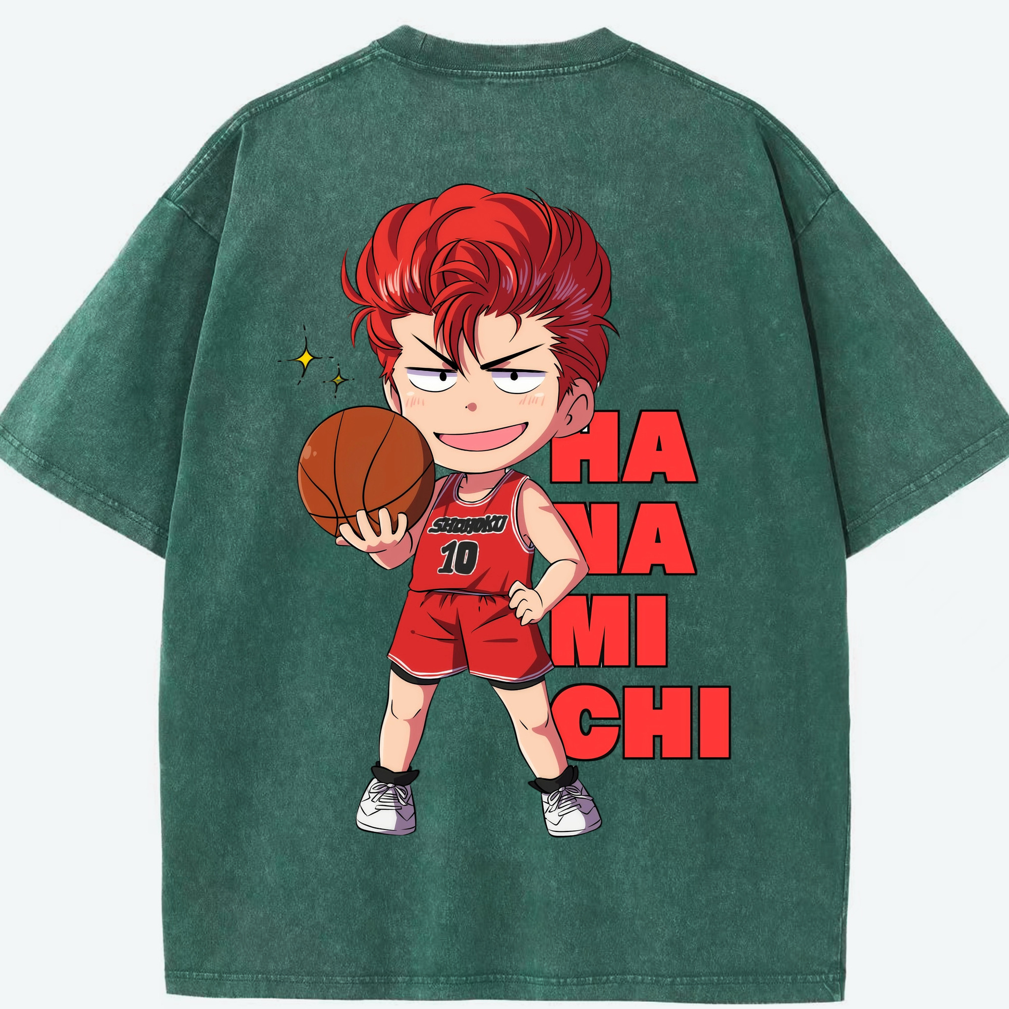 （画像用） SLAM DUNK／スラムダンク 綿100% ヴィンテージ風 半袖Tシャツ（背面プリント）